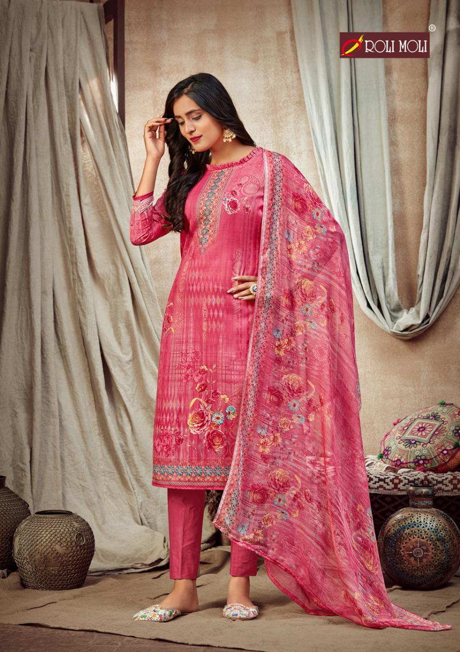 Roli Moli Mallika Designer Karachi Printed Dress Material Catalog