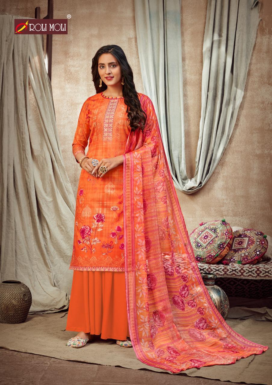 Roli Moli Mallika Designer Karachi Printed Dress Material Catalog