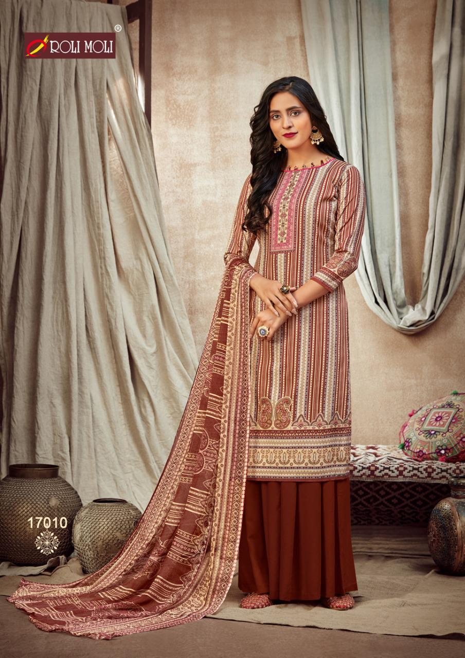 Roli Moli Mallika Designer Karachi Printed Dress Material Catalog