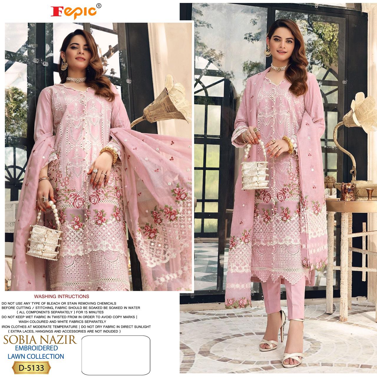 Rosemeen Sobia Nazir Embroidery Lawn Pakistani Salwar Suits Buy  Pakistani Replica Suits Wholesale Surat