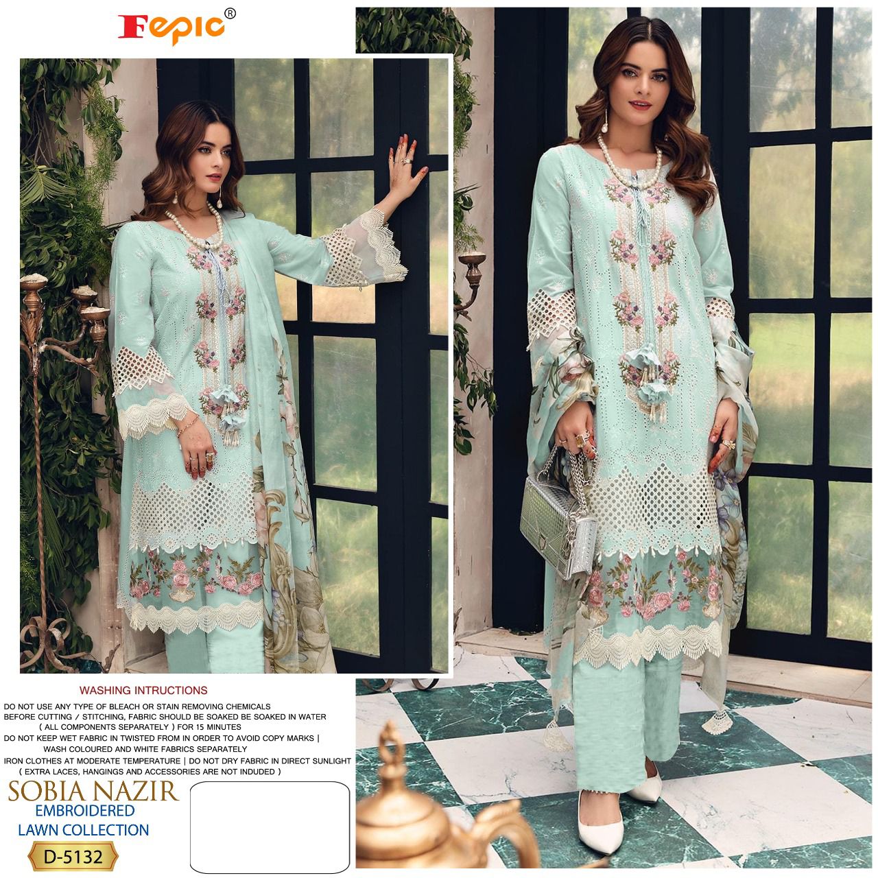 Rosemeen Sobia Nazir Embroidery Lawn Pakistani Salwar Suits Buy  Pakistani Replica Suits Wholesale Surat