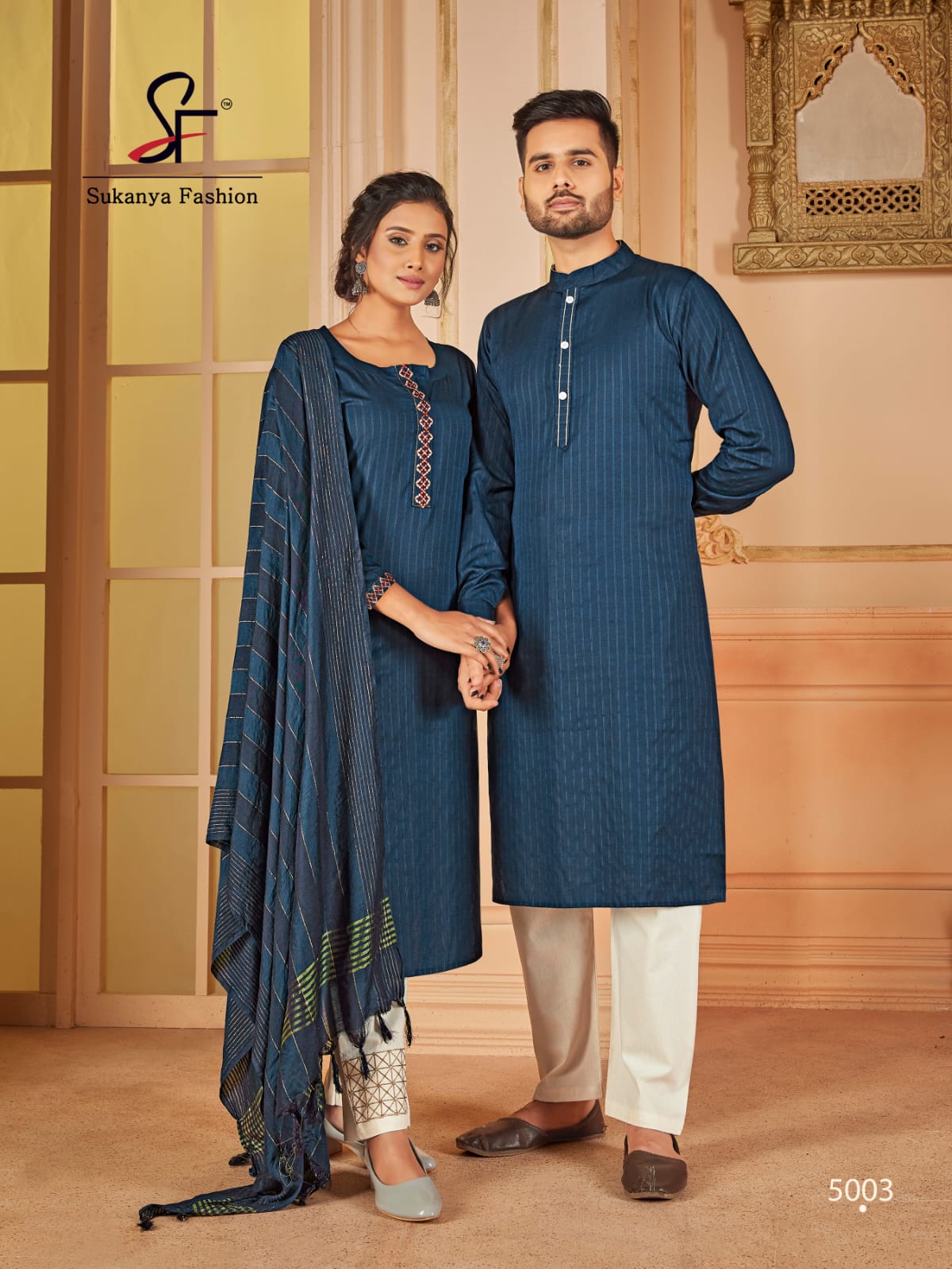 Royal Couple Vol  5 Pure Cotton Designer Couple Wear Collection