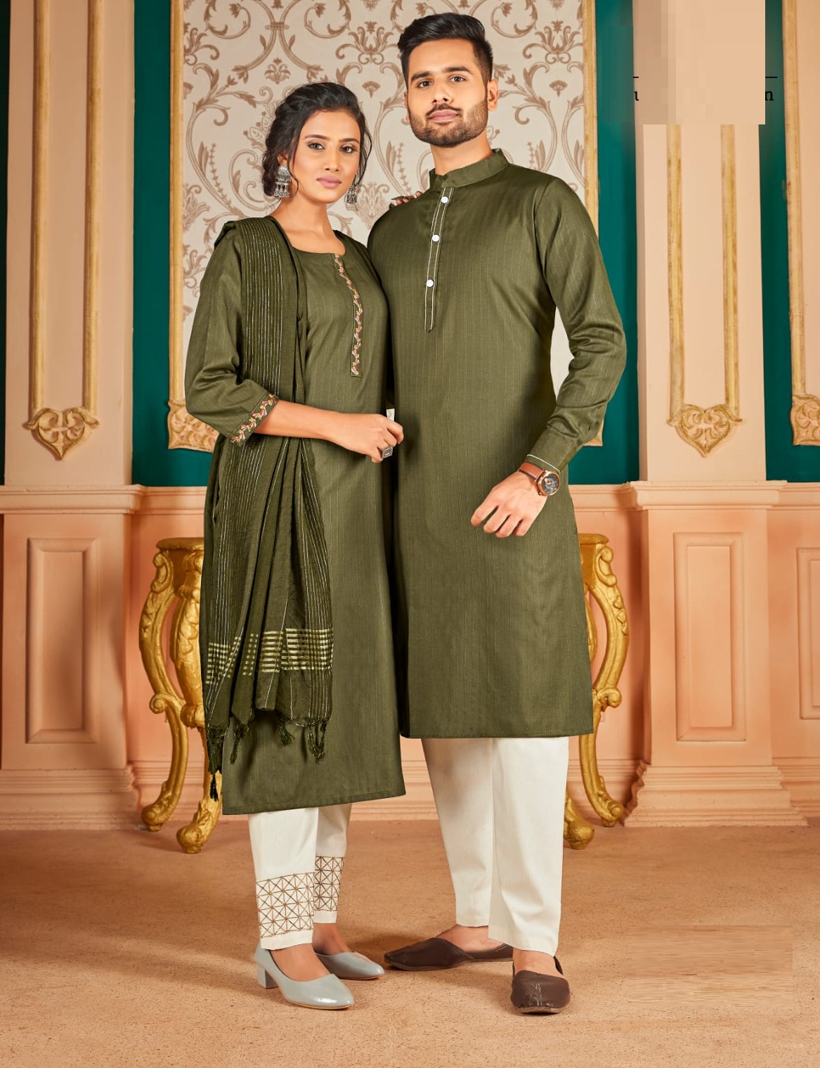 Royal Couple Vol  5 Pure Cotton Designer Couple Wear Collection
