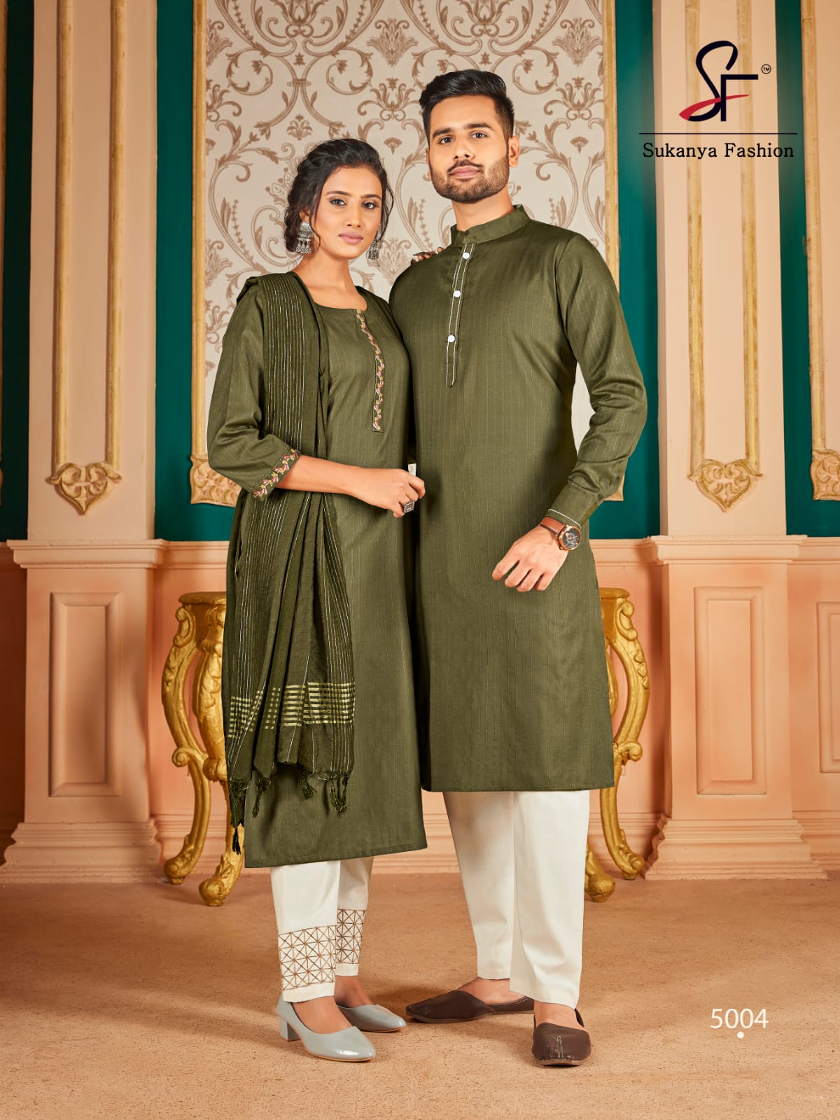 Royal Couple Vol  5 Pure Cotton Designer Couple Wear Collection