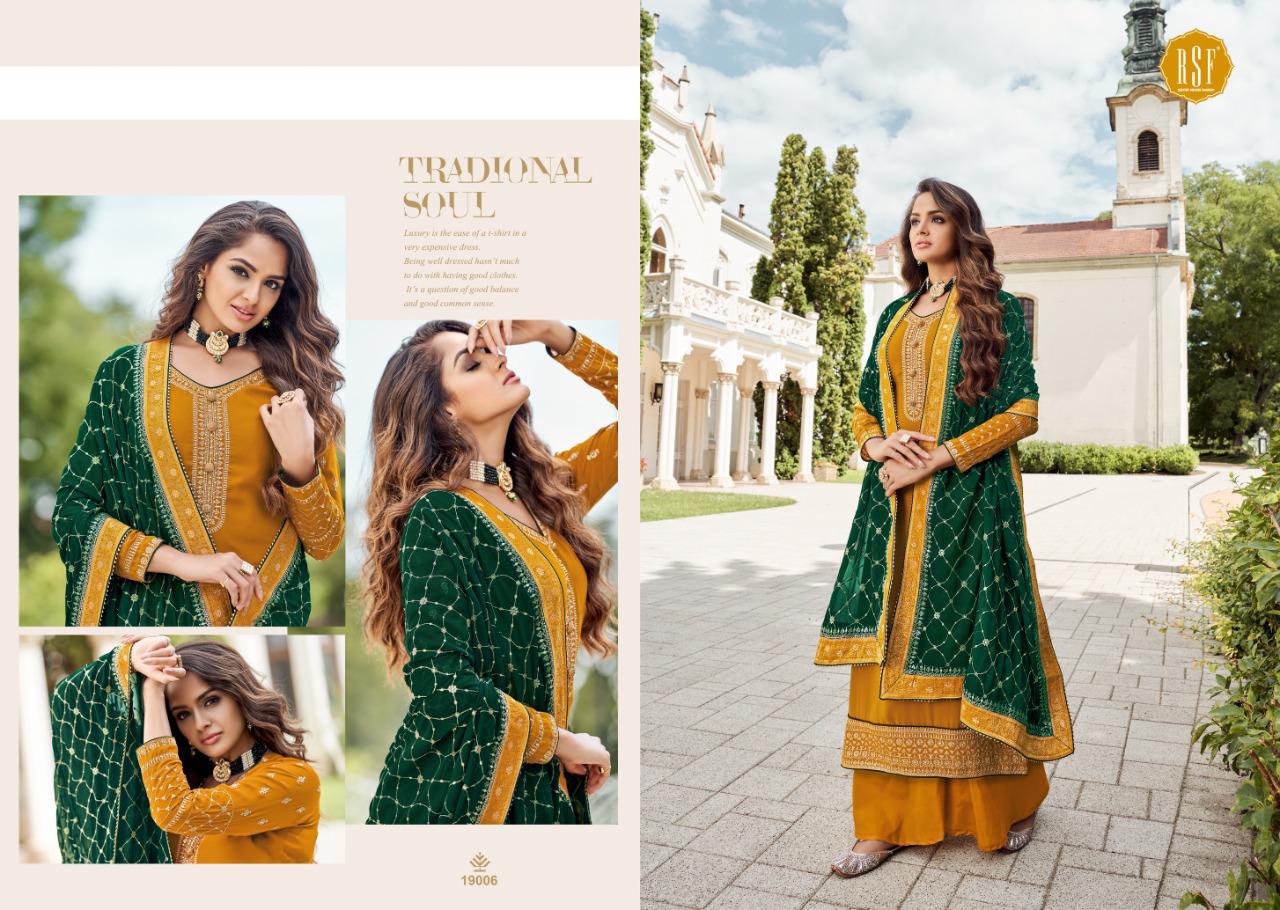 Rsf Satrang Festive Wear Georgette Designer Salwar Suit Wholesale