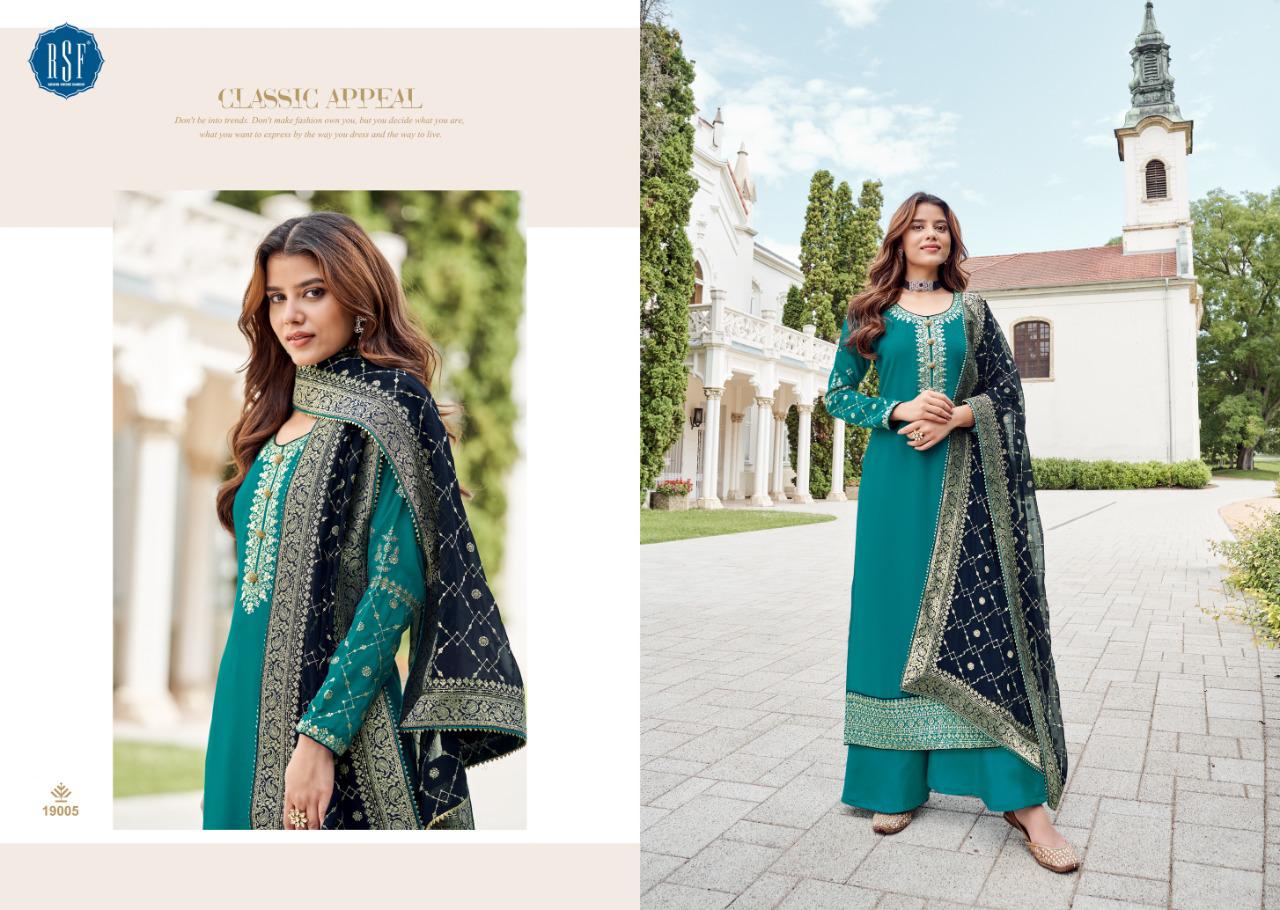Rsf Satrang Festive Wear Georgette Designer Salwar Suit Wholesale
