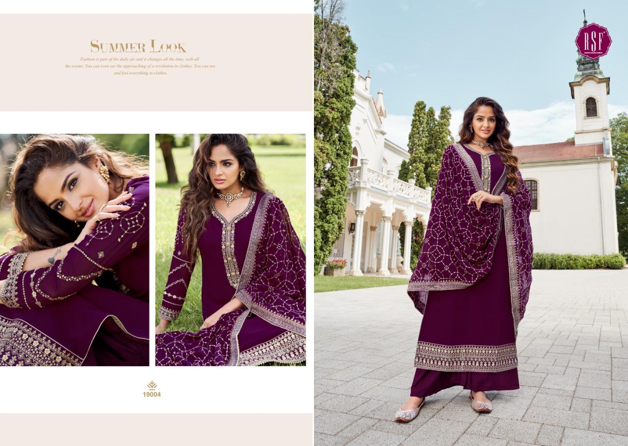 Rsf Satrang Festive Wear Georgette Designer Salwar Suit Wholesale