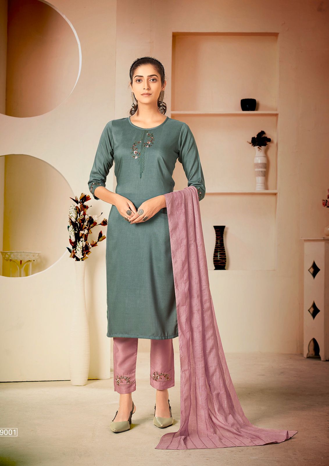 Rt Mascara Fancy Wear Designer Ready Made Kurti  Bottom With Dupatta Catalaog
