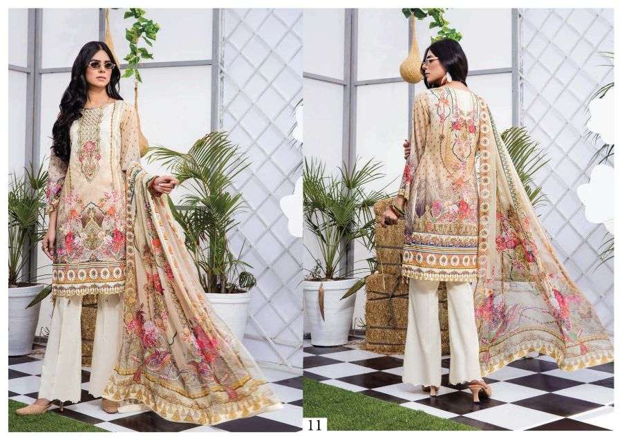 Sana Safinaz Lawn Vol 10 Nx21 Lawn Printed Dress Material Catalog