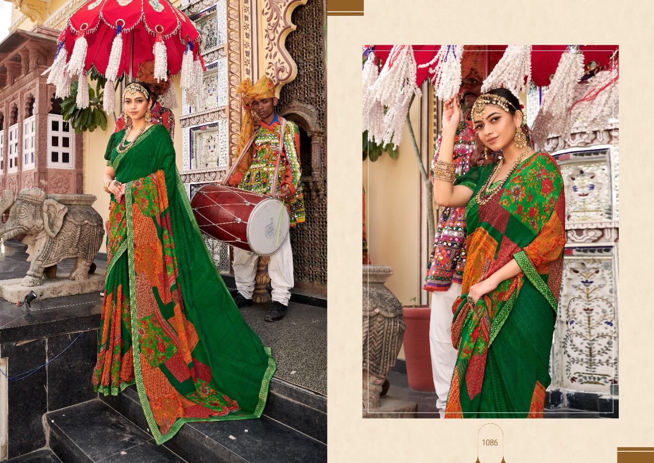 Saroj Gorgeous  Vol 4 Casual Wear Georgette Saree Catalog
