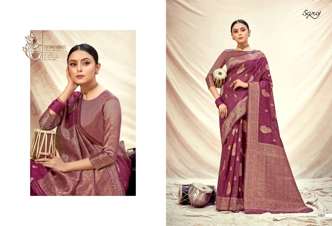 Saroj Sofia Vol  1 Festive Wear Banarasi Silk Saree Catalog