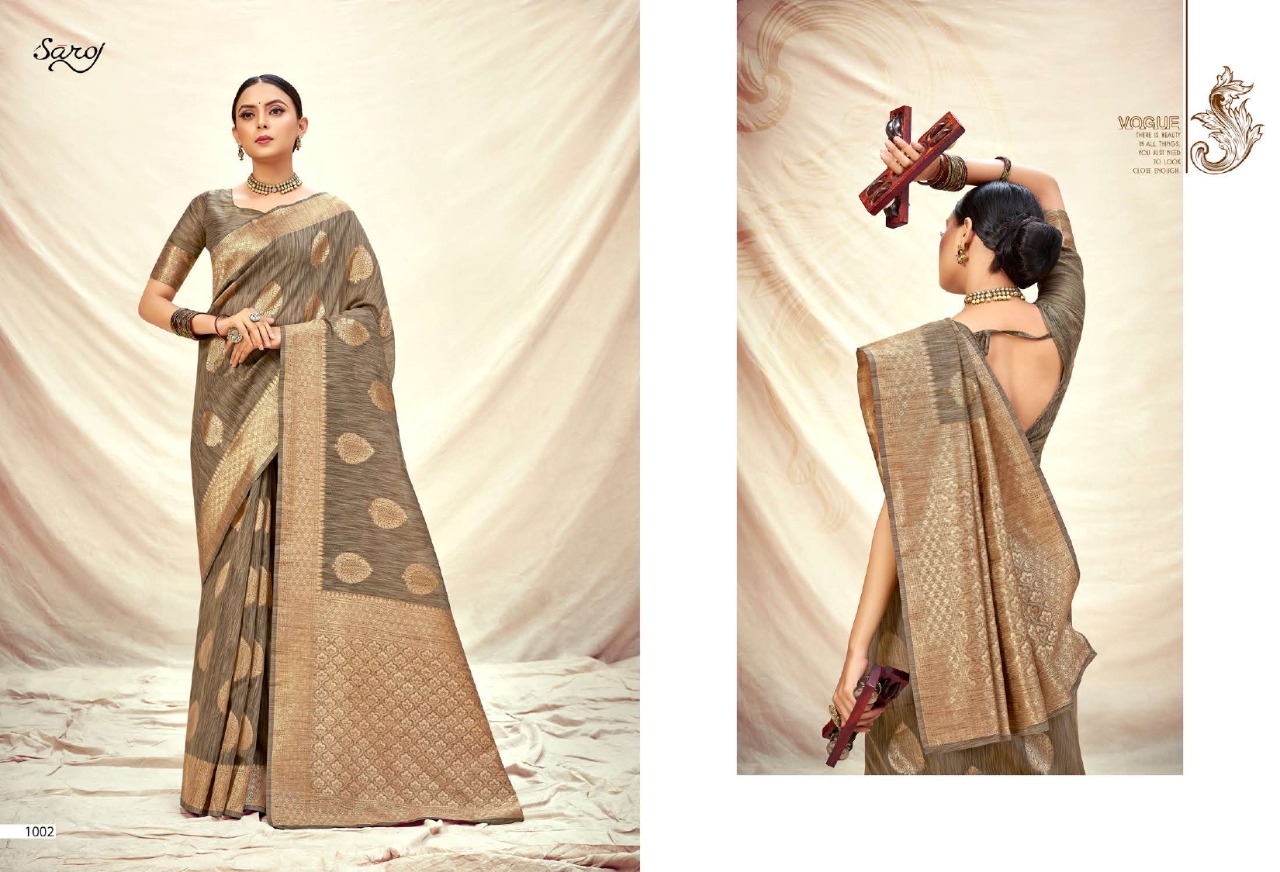 Saroj Sofia Vol  1 Festive Wear Banarasi Silk Saree Catalog