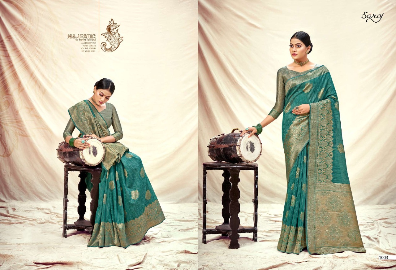 Saroj Sofia Vol  1 Festive Wear Banarasi Silk Saree Catalog