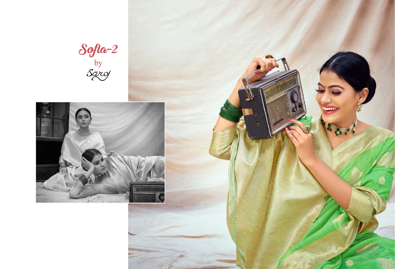 Saroj Sofia  Vol 2 Festive Wear Banarasi Silk Saree Catalog