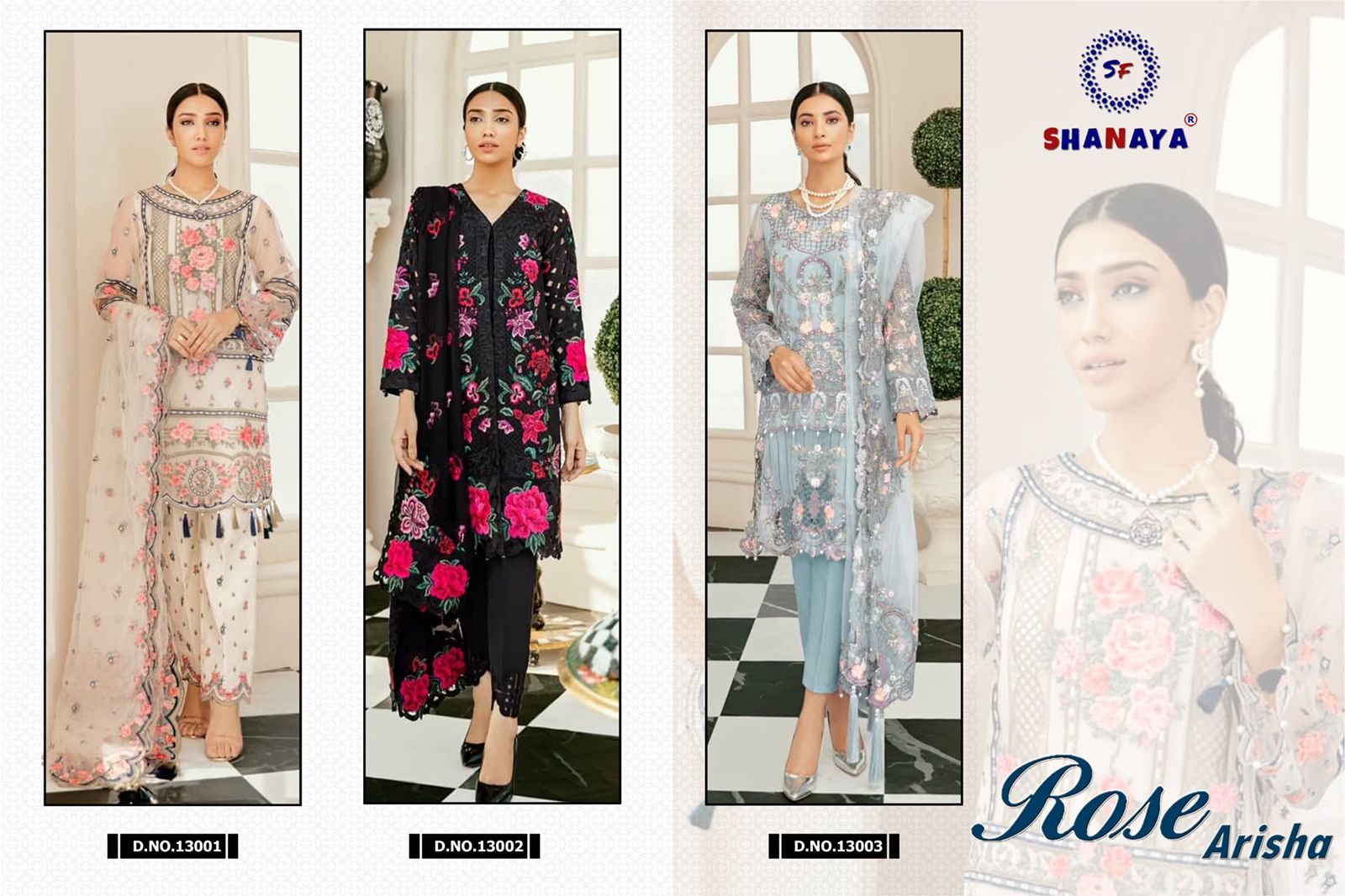 Shanaya Rose Arisha Embroidery Pakistani Suits Wholesaler In Surat