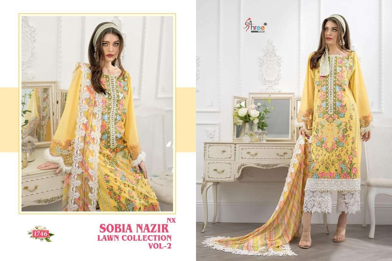 Shree  Sobia Nazir Lawn Collection Vol2 Nx Pure Lawn Pakistani Suits Catalog