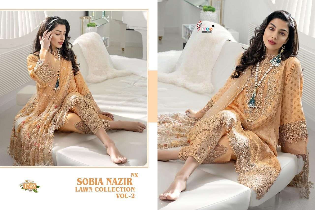 Shree  Sobia Nazir Lawn Collection Vol2 Nx Pure Lawn Pakistani Suits Catalog