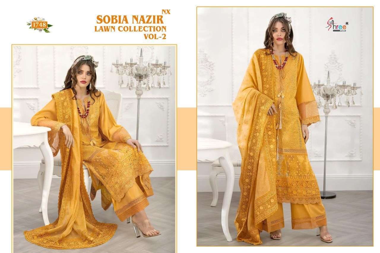 Shree  Sobia Nazir Lawn Collection Vol2 Nx Pure Lawn Pakistani Suits Catalog