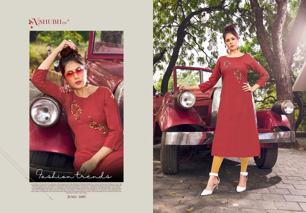 Shubh Nx Poshak  Vol  3 Designer Viscose Kurti Catalog
