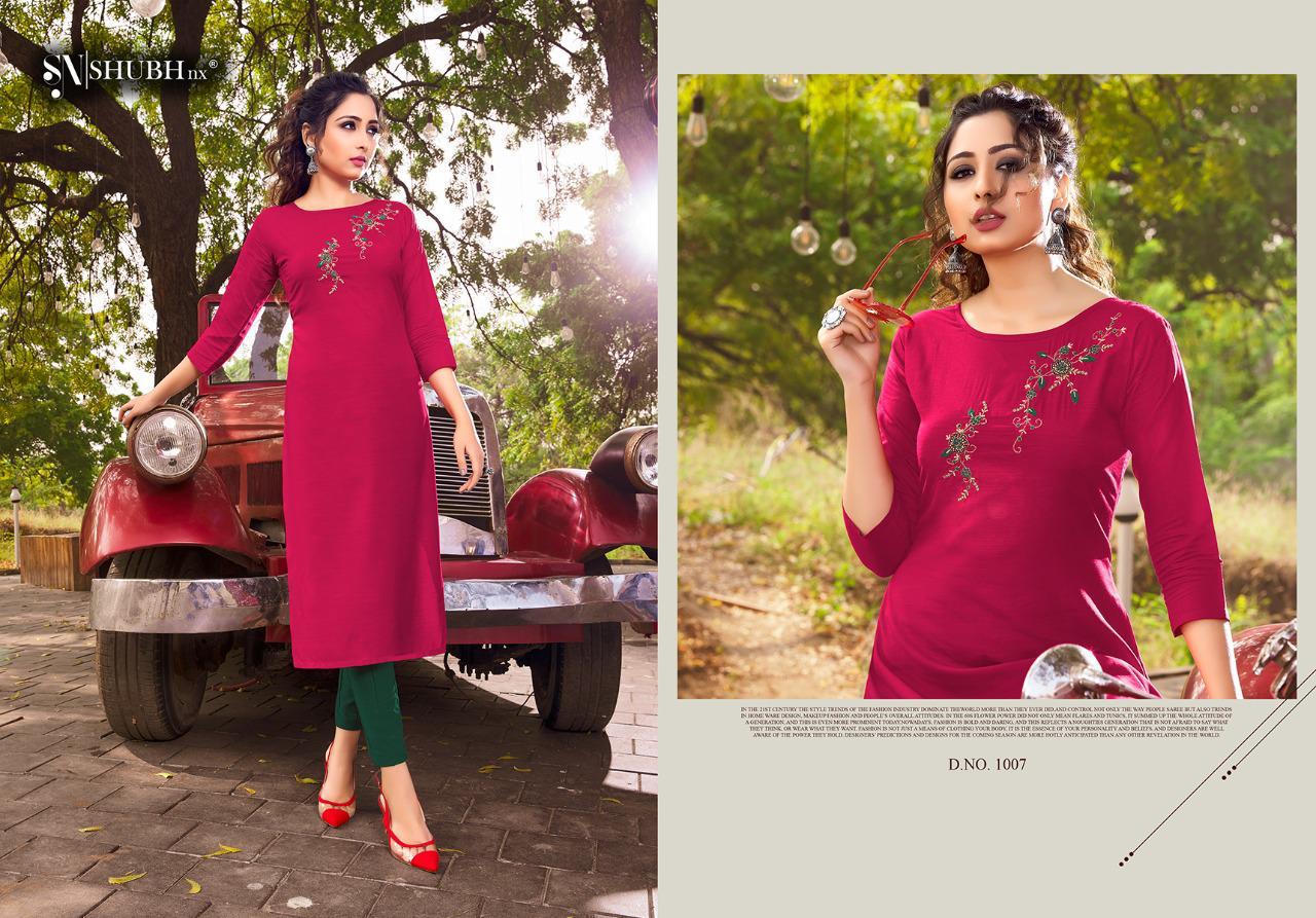 Shubh Nx Poshak  Vol  3 Designer Viscose Kurti Catalog