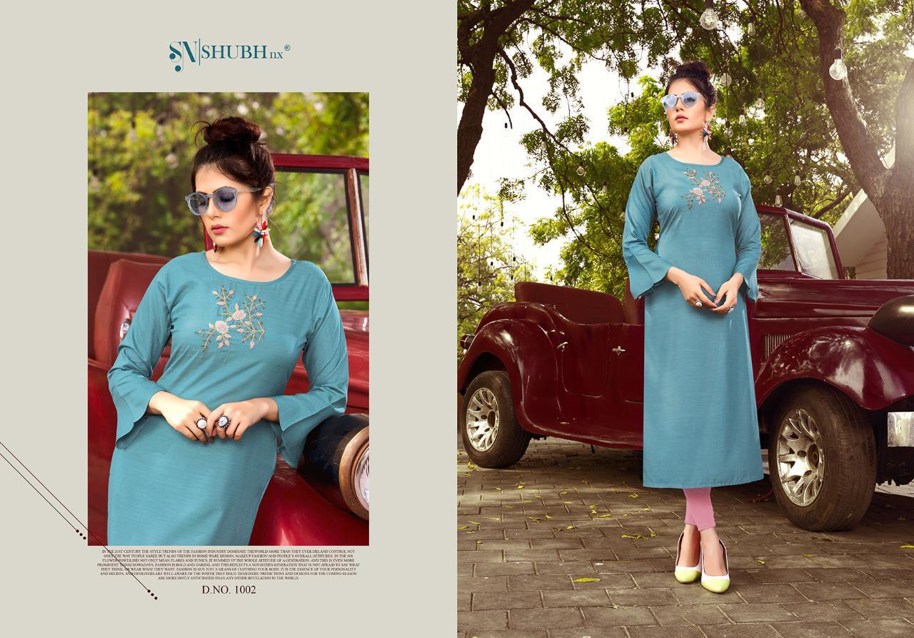 Shubh Nx Poshak  Vol  3 Designer Viscose Kurti Catalog