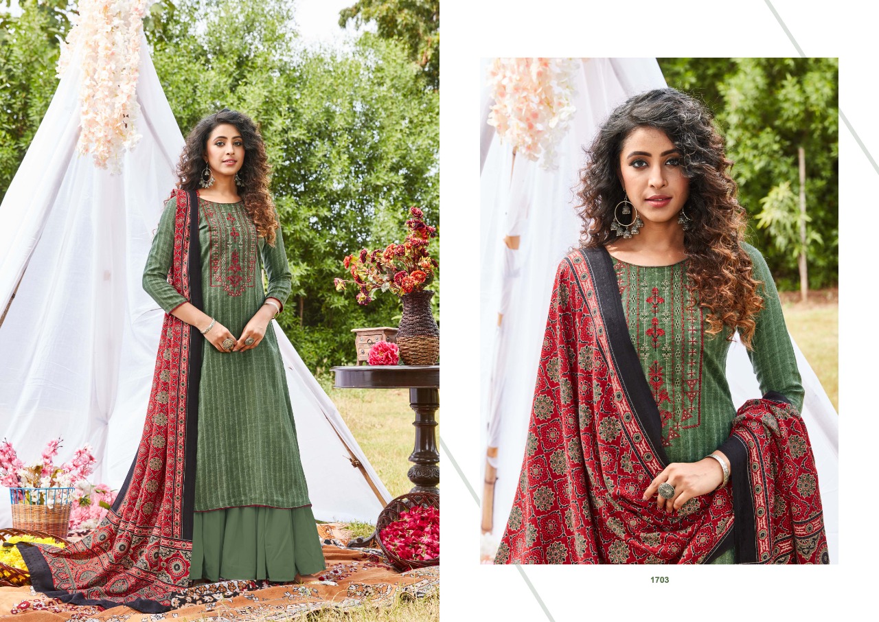 Siddhi Sagar Ajrakh Exclusive Wear Pashmina Catalog