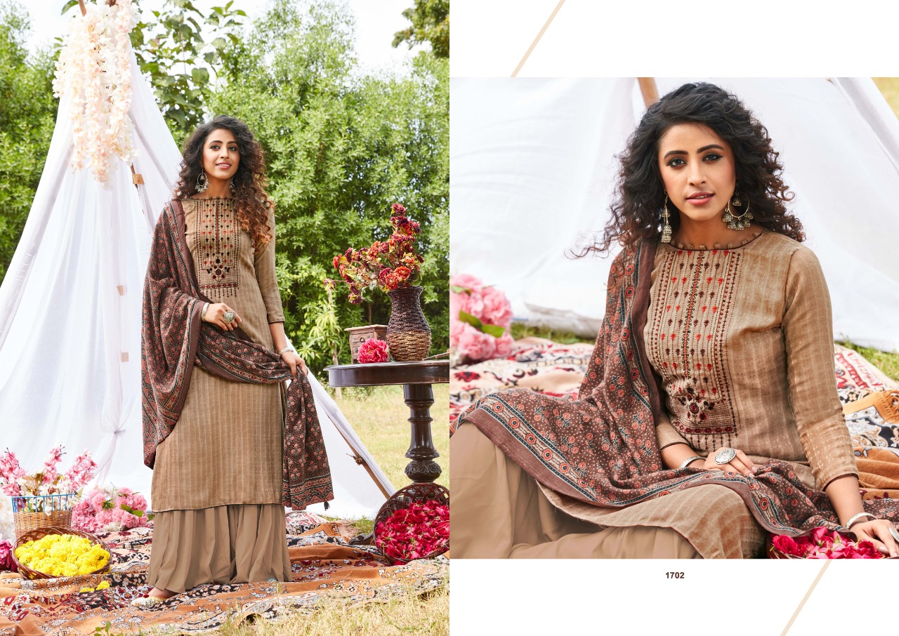 Siddhi Sagar Ajrakh Exclusive Wear Pashmina Catalog