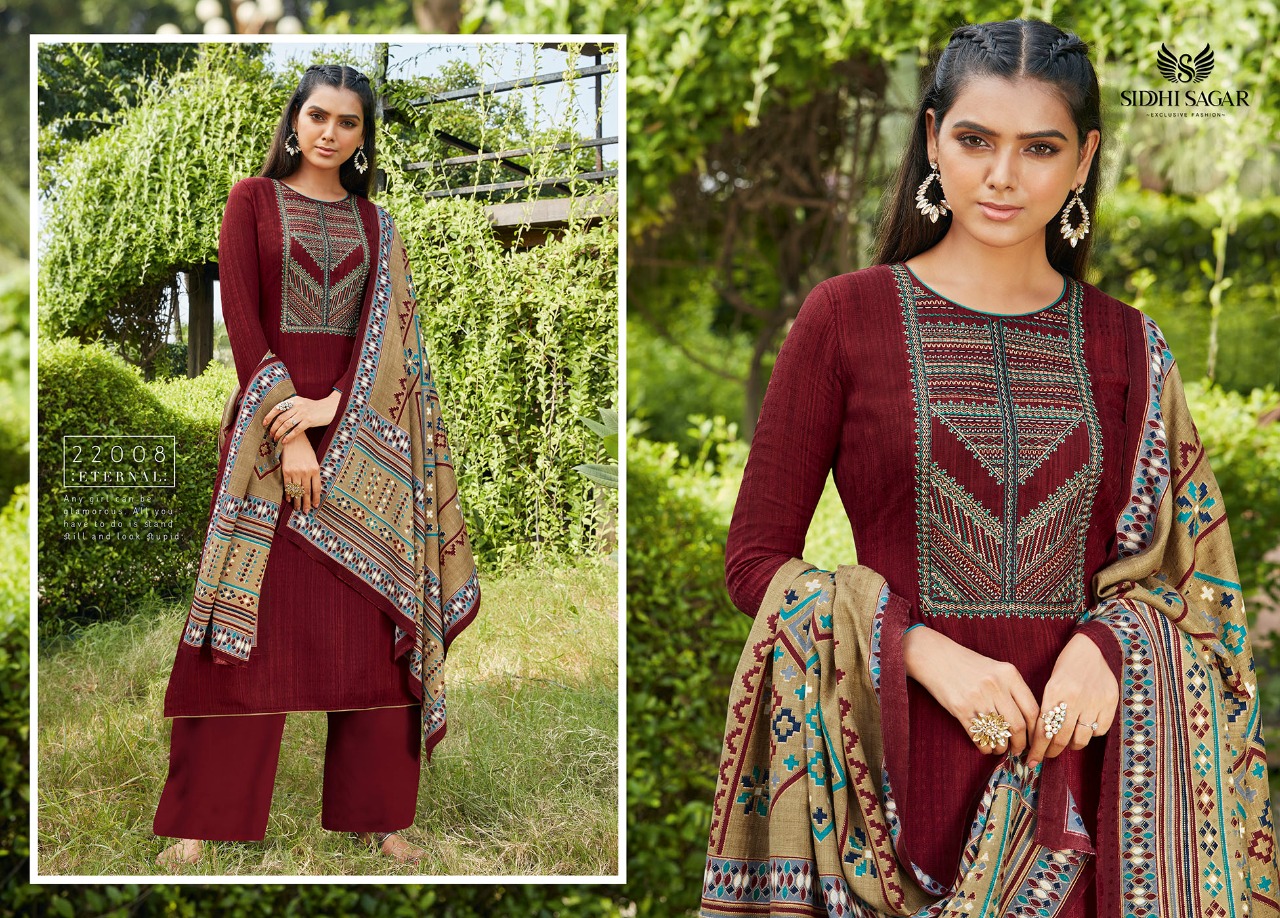 Siddhi Sagar Nagma Exclusive Wear Pashmina Catalaog