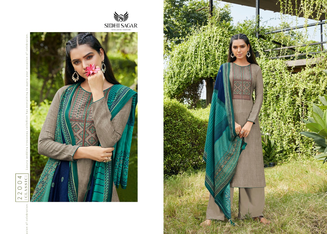 Siddhi Sagar Nagma Exclusive Wear Pashmina Catalaog