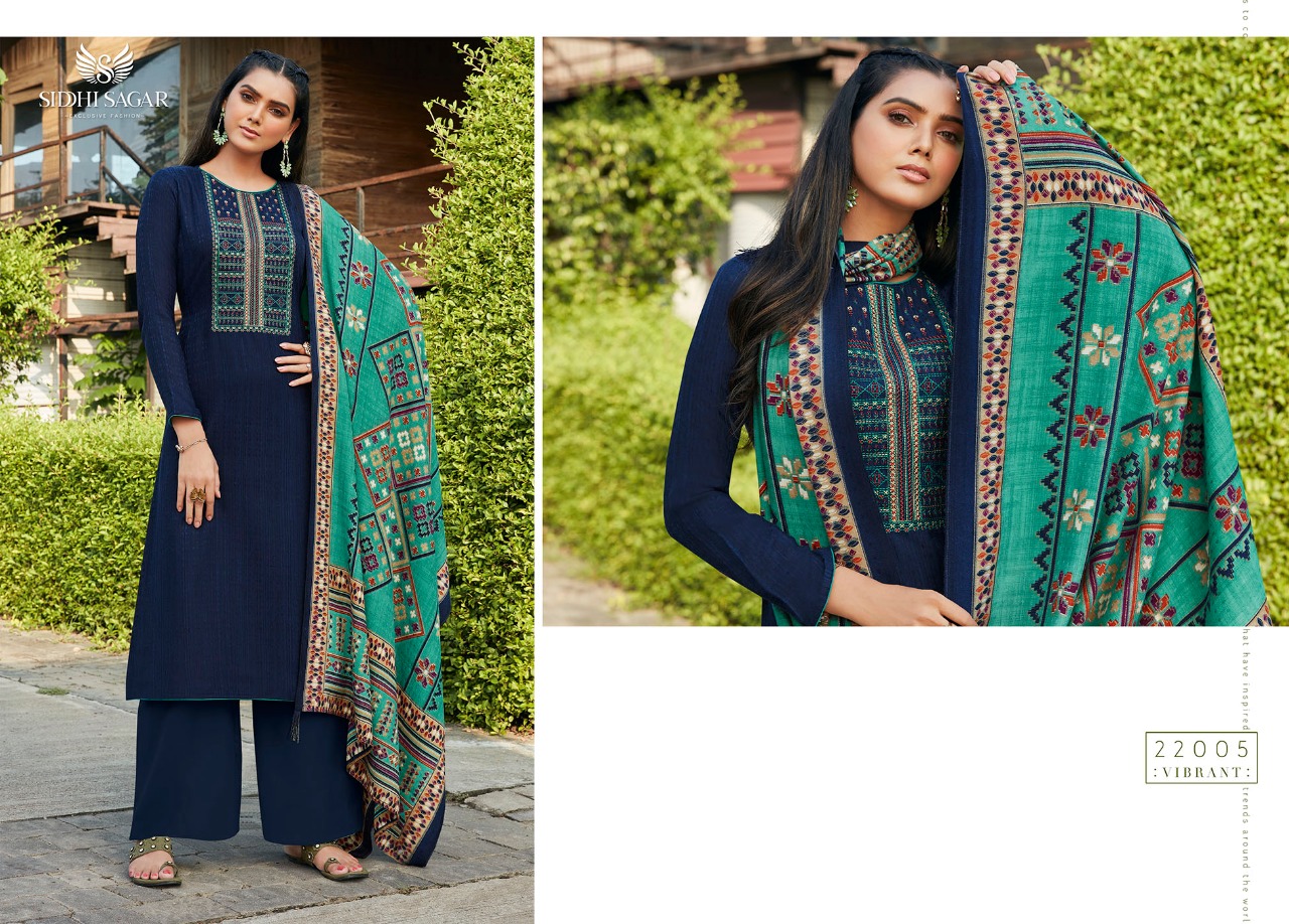 Siddhi Sagar Nagma Exclusive Wear Pashmina Catalaog