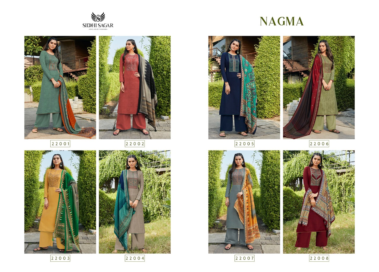 Siddhi Sagar Nagma Exclusive Wear Pashmina Catalaog