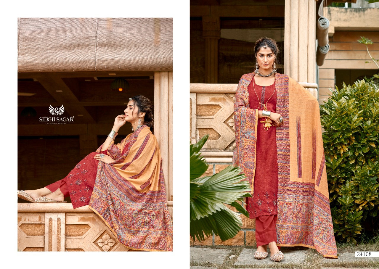 Siddhi Sagar Qatrah Winter Wear Pashmina Catalog
