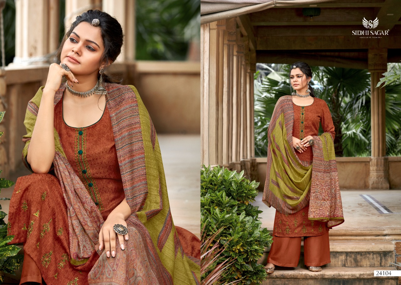 Siddhi Sagar Qatrah Winter Wear Pashmina Catalog