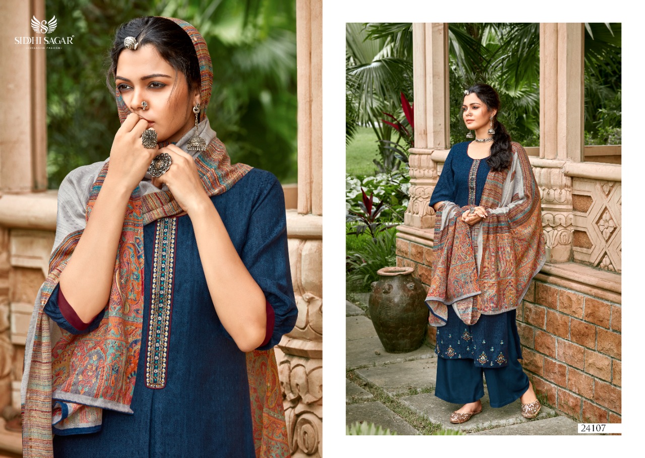 Siddhi Sagar Qatrah Winter Wear Pashmina Catalog