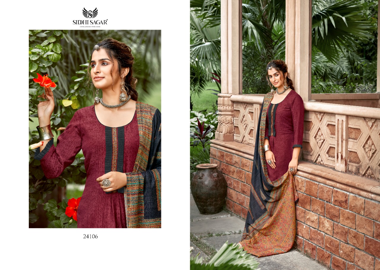 Siddhi Sagar Qatrah Winter Wear Pashmina Catalog