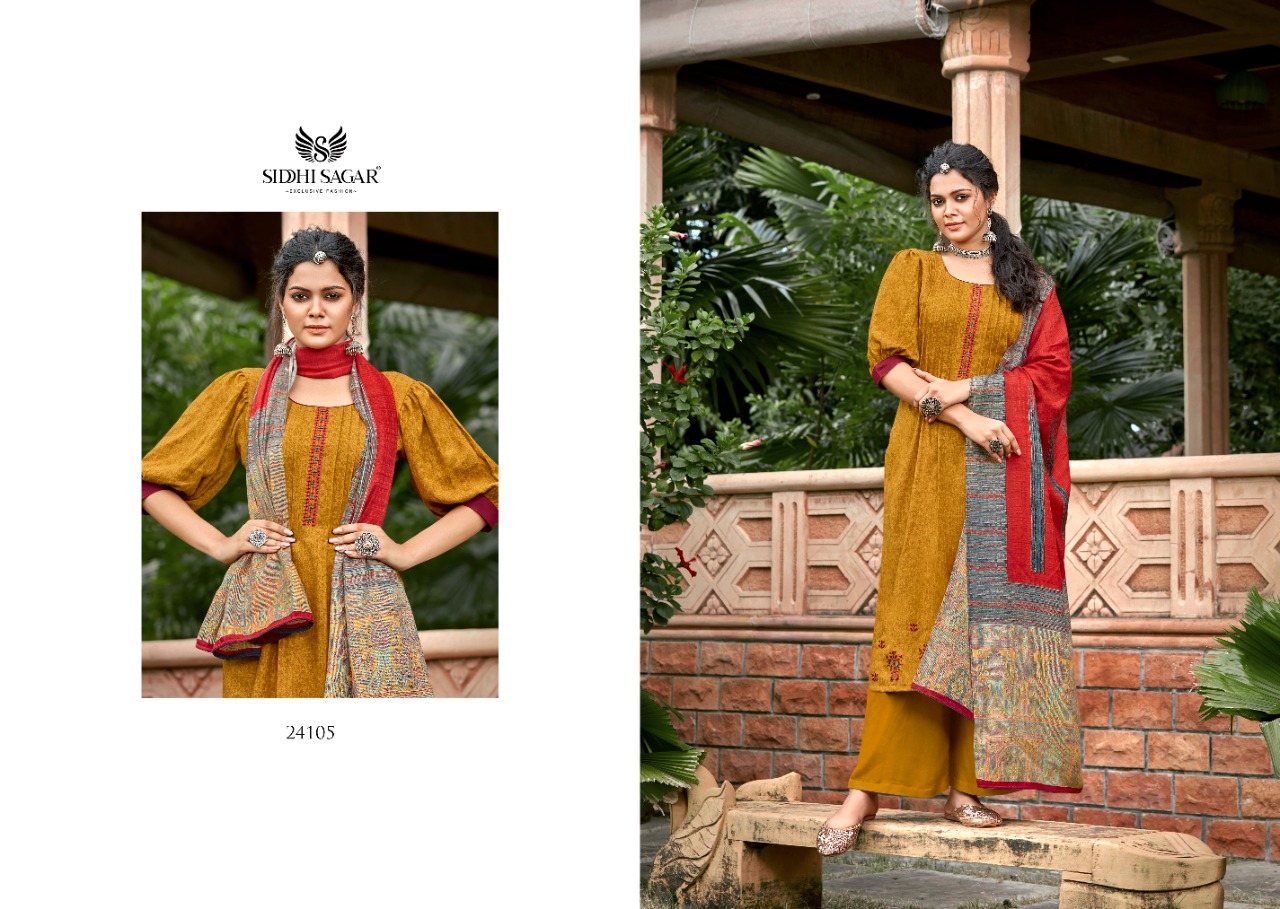 Siddhi Sagar Qatrah Winter Wear Pashmina Catalog