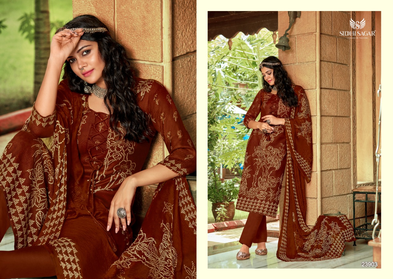 Siddhi Sagar Sanaya Exclusive Wear Pashmina Catalog