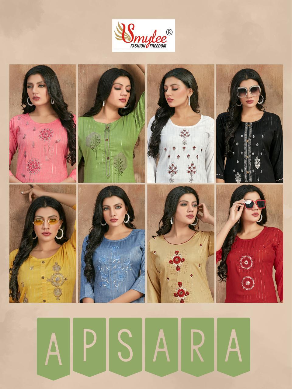 Smylee Apsara Heavy Linning Ethnic Wear Designer Kurti Catalog
