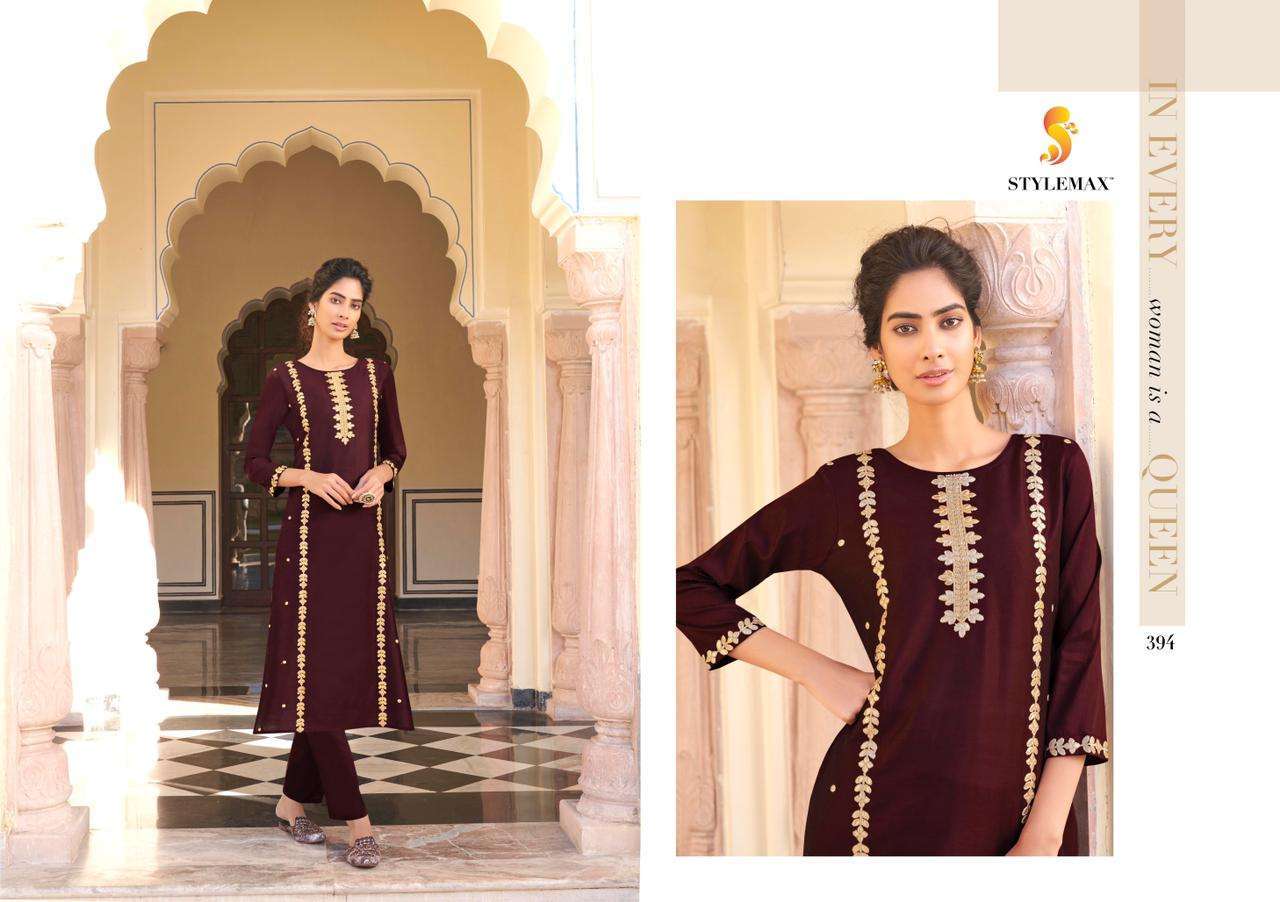 Stylemax Ameera Vol 1 Viscose With Embroidery Work Kurti With Bottom Kurtis Catalog