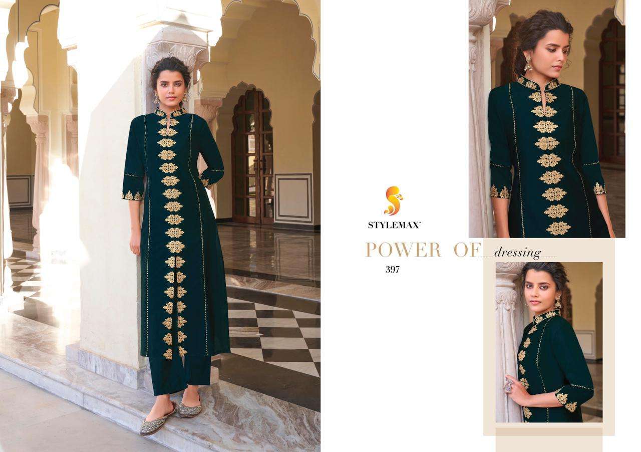 Stylemax Ameera Vol 1 Viscose With Embroidery Work Kurti With Bottom Kurtis Catalog