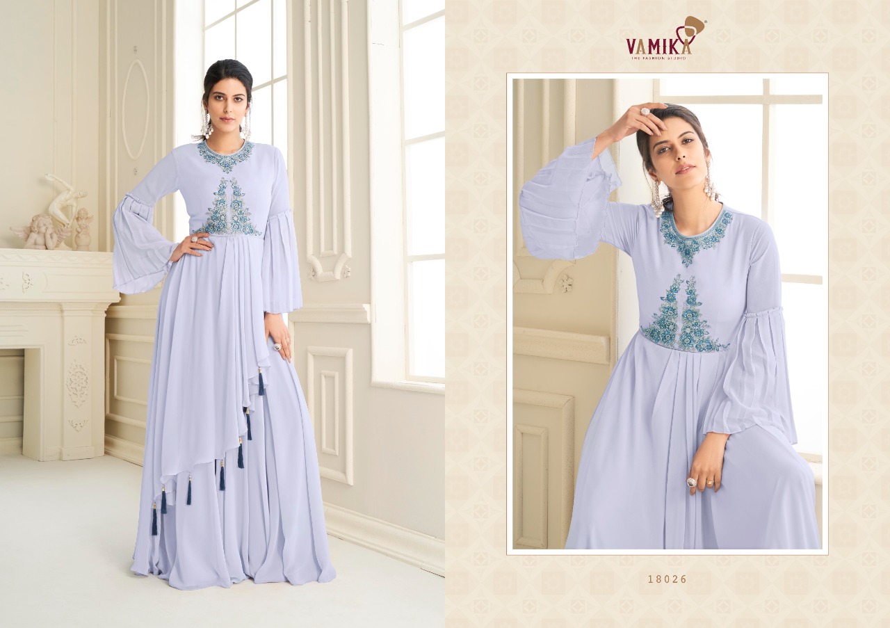 Vamika Sui Dhaga Vol 4 Festive Wear Georgette Gown Catalog