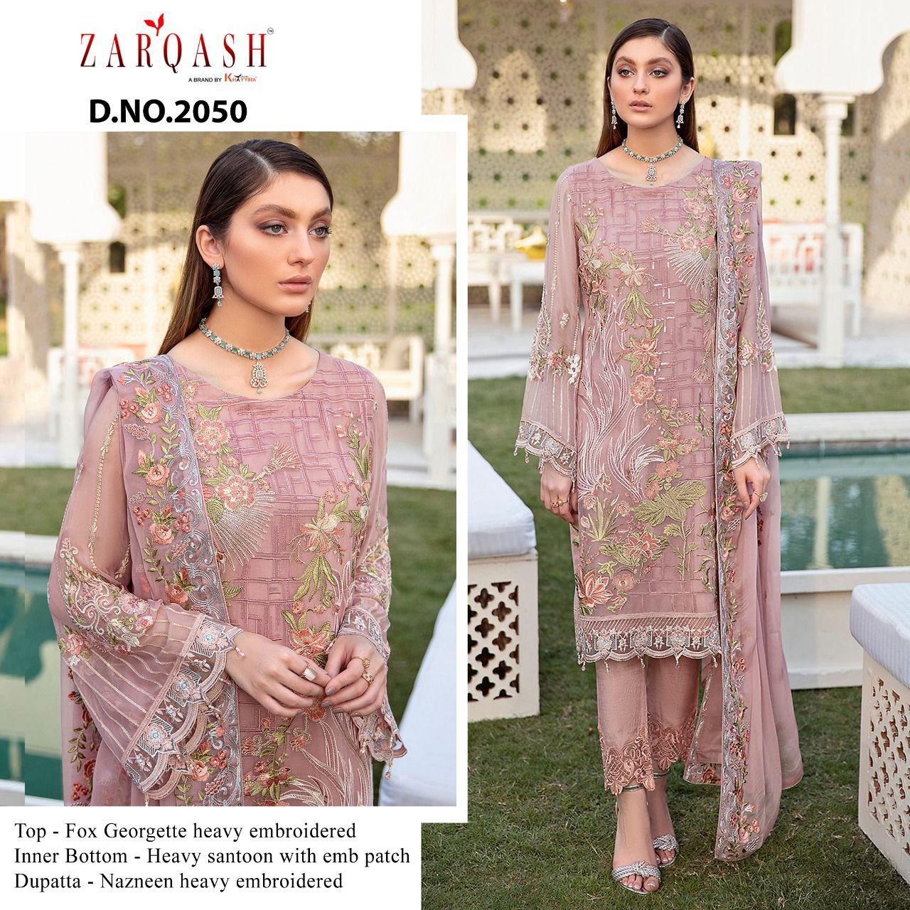 Zarqash Ramsha  Vol 2 Georgette Wear Pakisatni Salwar Kameez Catalog