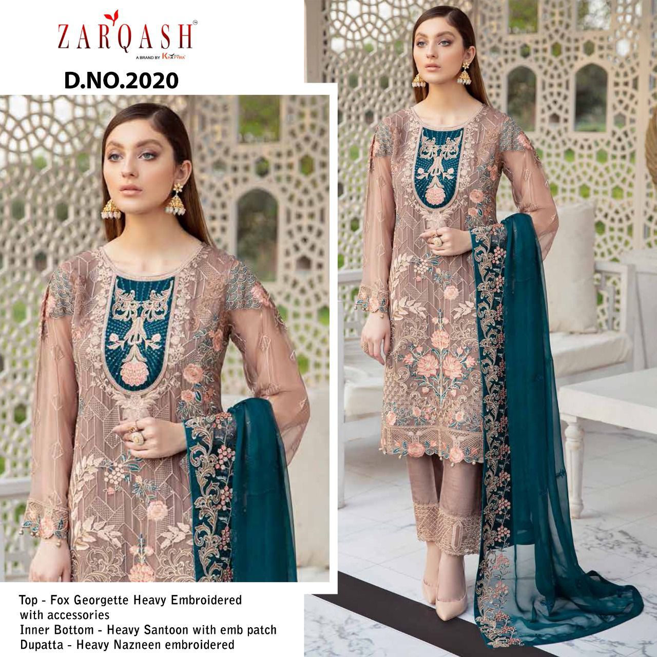 Zarqash Ramsha  Vol 2 Georgette Wear Pakisatni Salwar Kameez Catalog