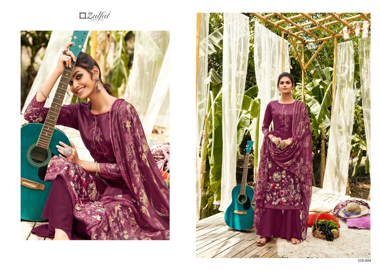 Zulfat Anaya Jam Cotton Designer Dress Material Catalog