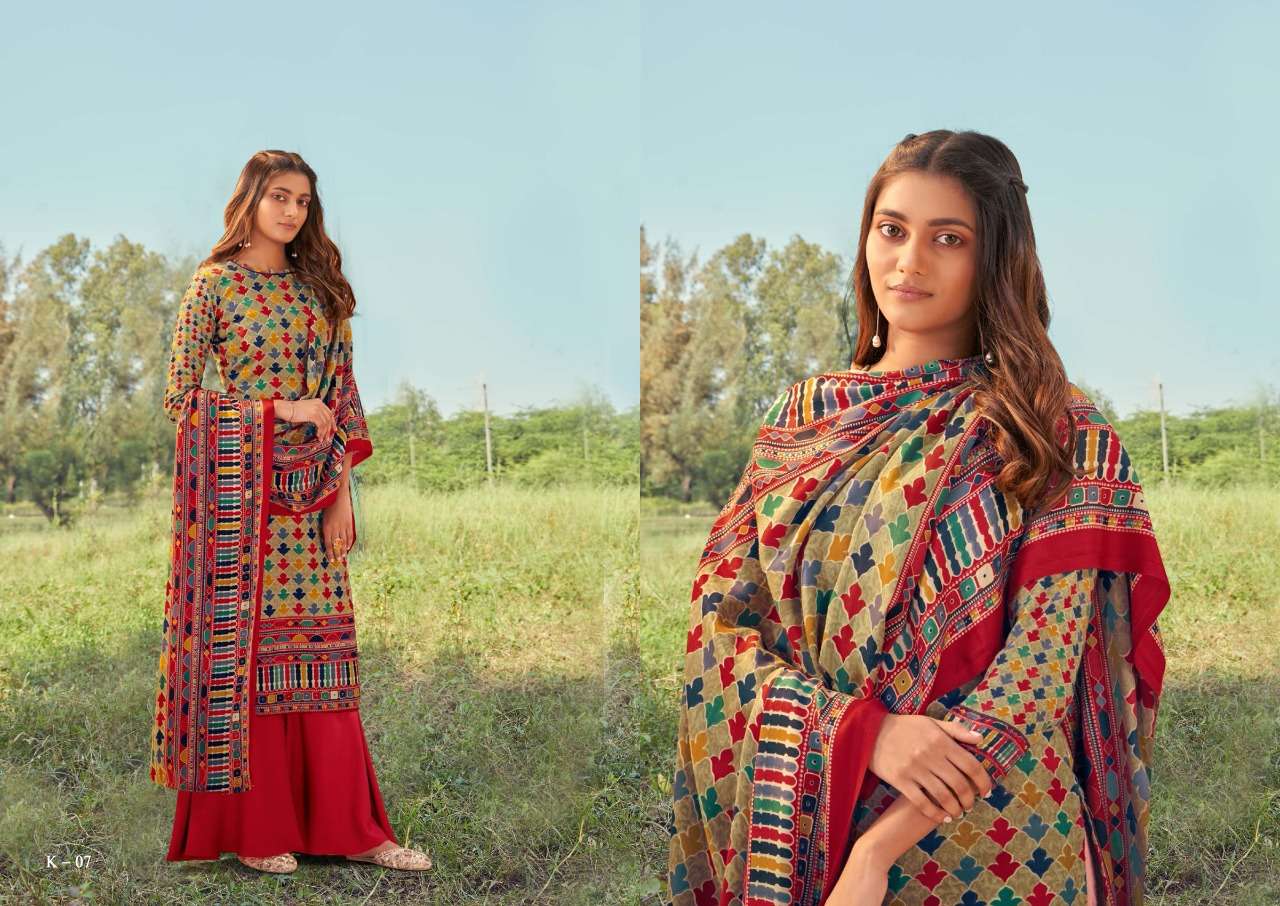 Zulfat  Winter Fantasy Vol 4 Pure Pashmina With Print Dress Material Catalog