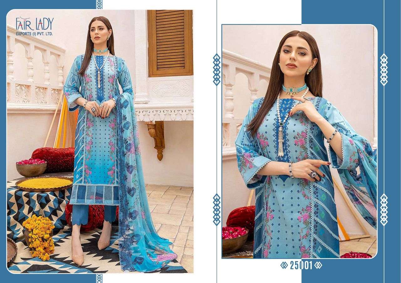 Fair Lady Aniiq Chunari Lawn Cotton Print Pakistani Dress Material Collection