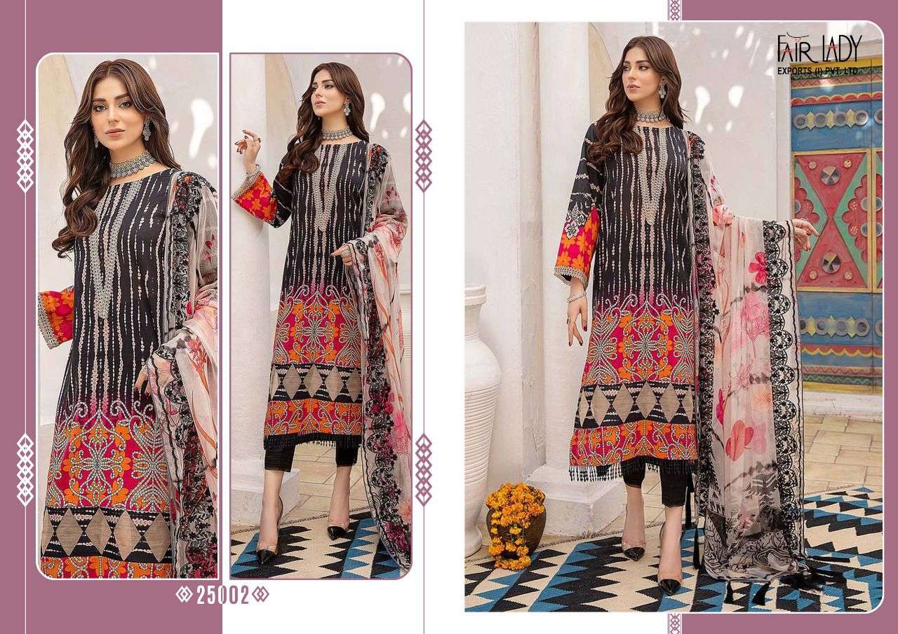 Fair Lady Aniiq Chunari Lawn Cotton Print Pakistani Dress Material Collection