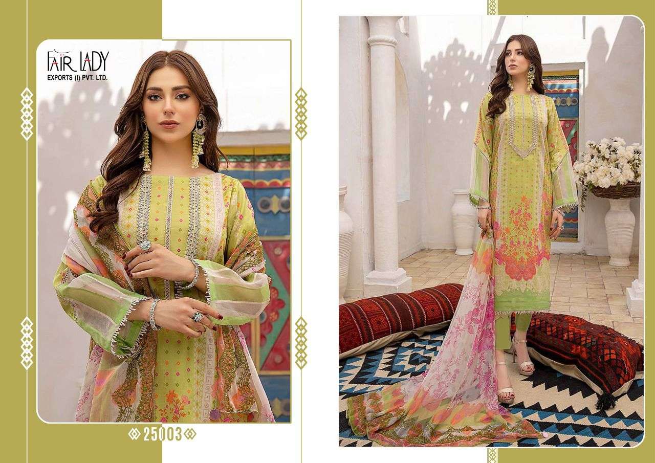 Fair Lady Aniiq Chunari Lawn Cotton Print Pakistani Dress Material Collection