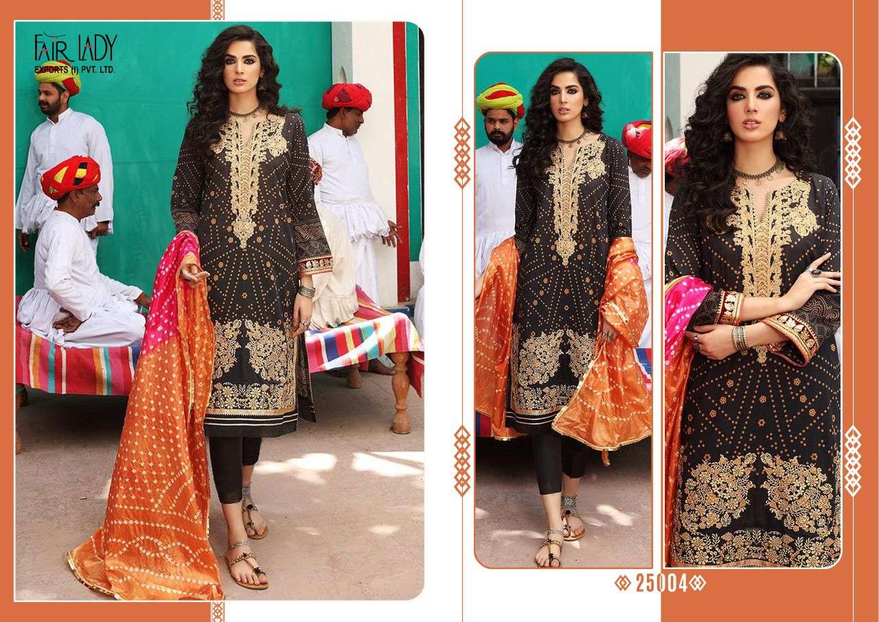 Fair Lady Aniiq Chunari Lawn Cotton Print Pakistani Dress Material Collection