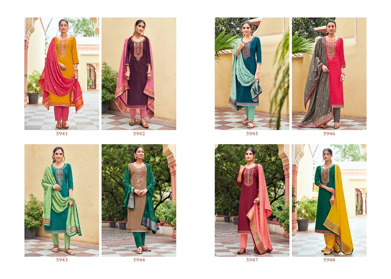 Kessi  Rim Zim Pure Jam Silk Designer Salwar Suit Catalog